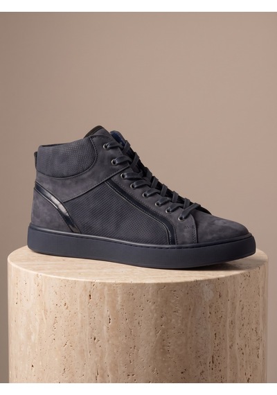 Bafaş 038035hn Lacivert Hakiki Dana Derisi Bağcıklı Erkek Sneaker