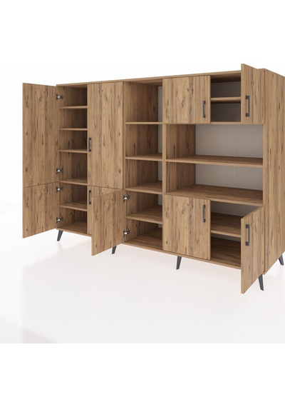 Kronos Dolap 14 Raflı 9 Kapaklı 220x59x163 Çam-çam Çam-çam Kronos Dolap 14 Raflı 9 Kapaklı 220x59x163 Çam-çam Çam-çam