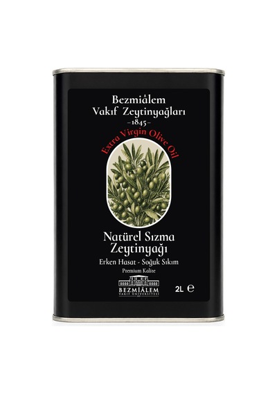 Bezmialem Vakıf Zeytinyağları Erken Hasat Soğuk Sıkım Zeytinyağı Teneke 2 L