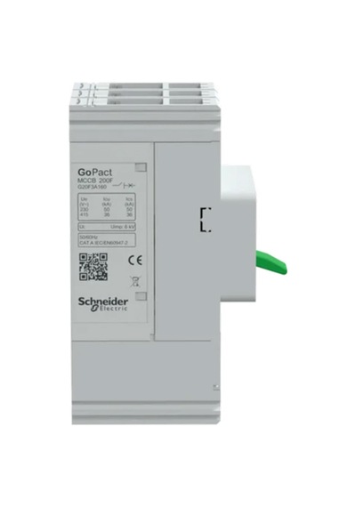 Schneider Electric Gopact Mccb G20F3A160 160A 36Ka Ayar Sahalı Şalter (200F, 3P3D)