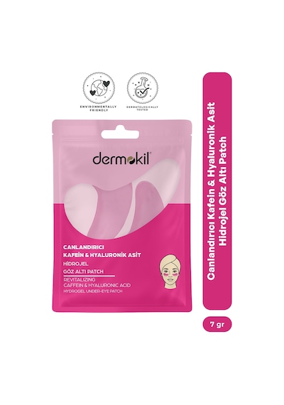Dermokil Canlandırıcı Kafein & Hyaluronik Asit Hidrojel Patch Göz Altı Maskesi