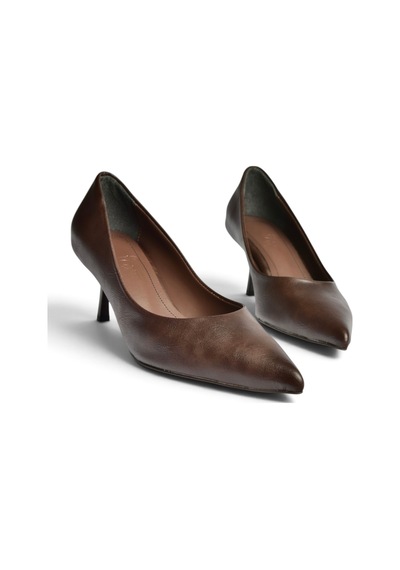 Fox Shoes Z676070009 Kahverengi İnce Topuklu Kadın Stiletto Ayakkabı