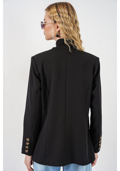 Hiccup Bdart Şal Yaka Blazer Siyah