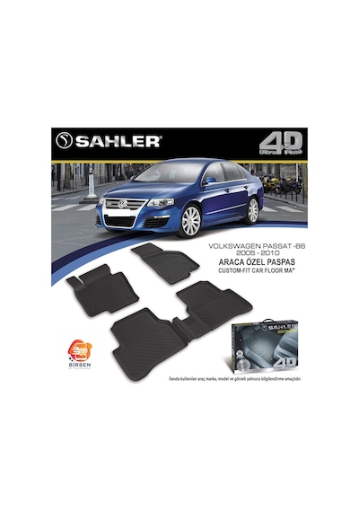 Volkswagen Passat B6 Havuzlu Paspas Sahler 2005 2010 Tam Uyumlu