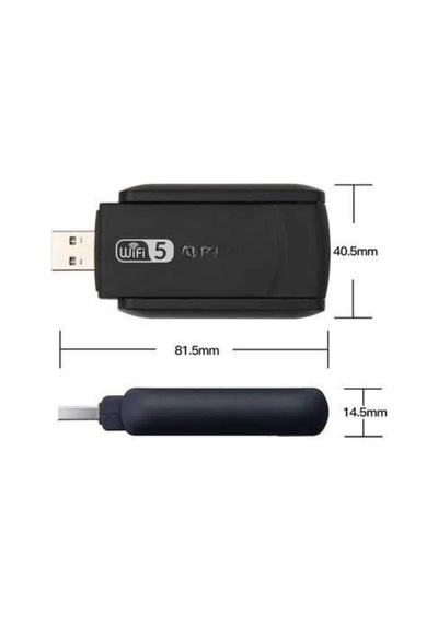 Wifi Alıcı Dual Band Usb 3.0 Adaptör Kablosuz Windows 7/8/10/11 07248534