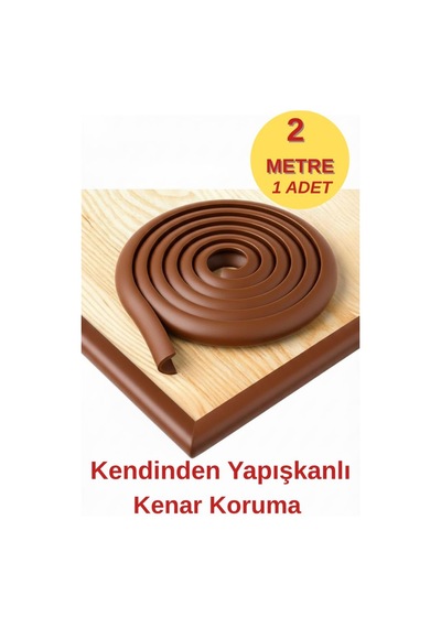 2 Metre 1 Adet Kahverengi Yumuşak Kauçuk Koruma Bebek Odası Mobilya Kenar Köşe Koruma Darbe Emici 2 Metre 1 Adet Kahverengi Yumuşak Kauçuk Koruma Bebek Odası Mobilya Kenar Köşe Koruma Darbe Emici