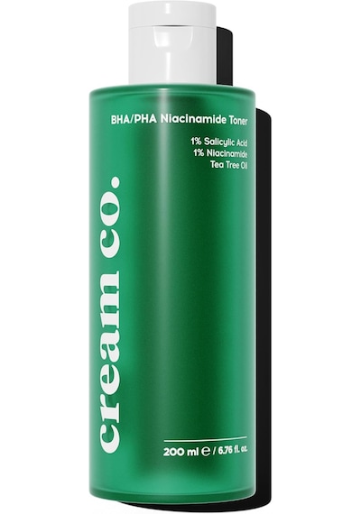 Cream Co. Akne & Siyah Nokta Karşıtı Gözenek Sıkılaştırıcı Bha/pha Niacinamide Salisilik Asit Tonik 200 Ml