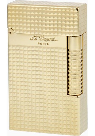 C23009 St Dupont New Le Grand Yellow Gold Diamond Head Çakmak