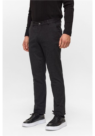Süvari Siyah Regular Armürlü Pantolon Pn2016600180-s09 Siyah