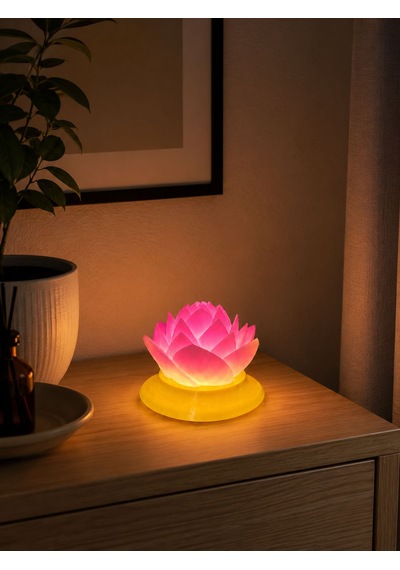 Printlab3d-lotus Mumluk Sarı-pembe