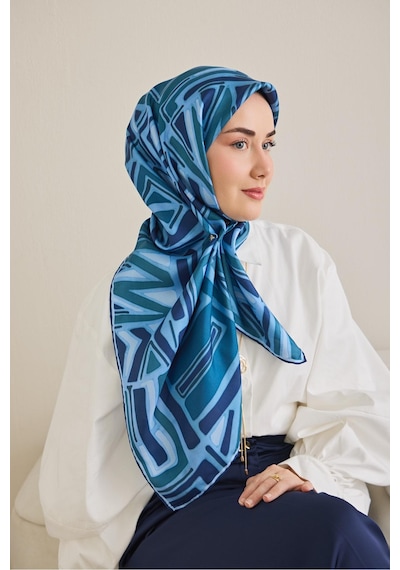 Silk Home Twill İpek Eşarp 11505-09 Mavi