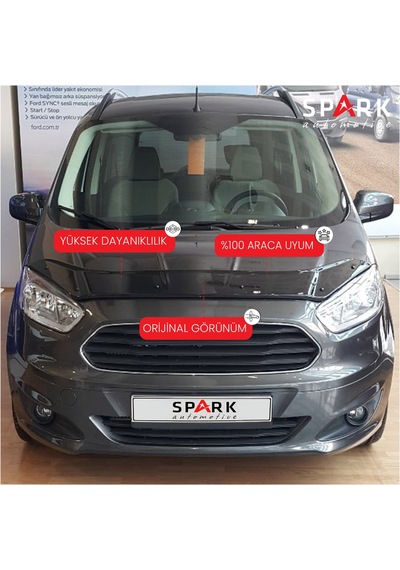 Ford Courier 2018-2023 Yıl Aralığı Uyumlu Kaput Rüzgarlığı 4mm Siyah