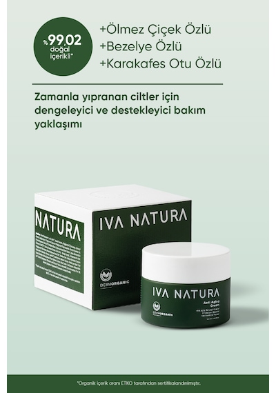 Iva Natura Onarıcı Gece Kremi Ölmez Çiçek Özlü 50 ML