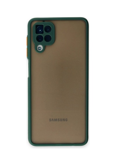 Newface - 904 - Samsung Samsung Uyumlu Galaxy A12 Kılıf Montreal Silikon Kapak - Glblseme - - Yeşil
