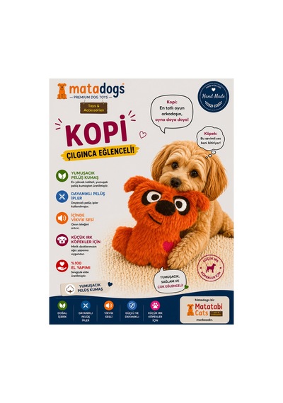 Kopi Peluş,sesli Köpek Oyuncağı