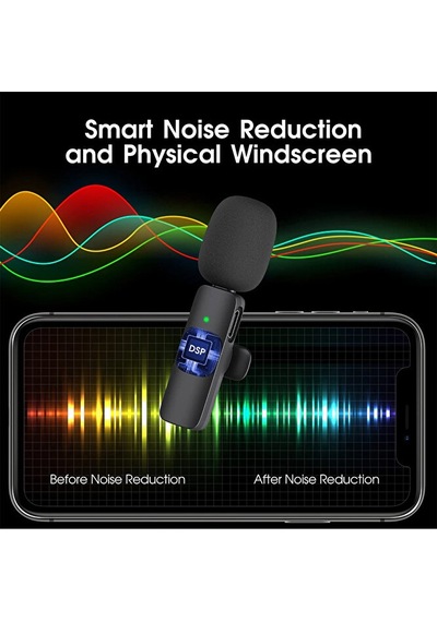 Type-c Girişli Telefon Uyumlu Kablosuz Mikrofon Bluetooth Röporta