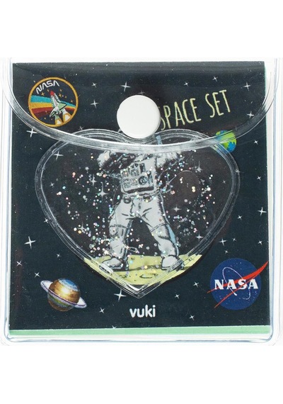 Vuki 13x19 90 Yp. Astronot Simli Sulu Küp Bloknot  VK-0111-05