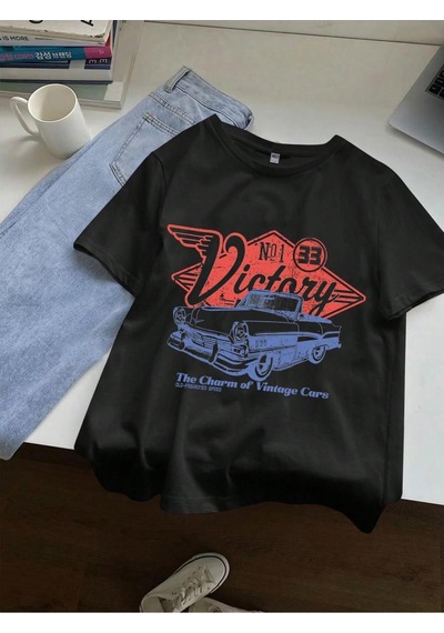 Noıssey Urban Pop Graphic Kadın Tişört Koleksiyonukod 5126 Siyah