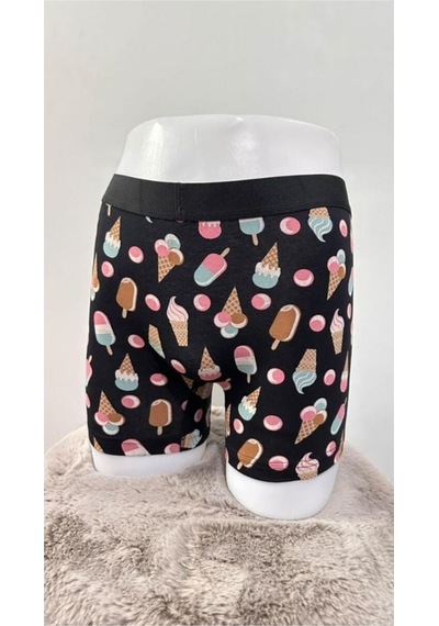 Dondurma Desenli Erkek Boxer