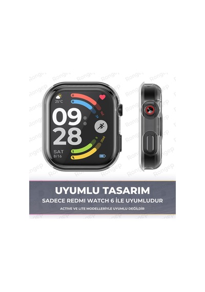 Soft-case Xiaomi Redmi Watch 6 İle Uyumlu 360 Kasa Koruyucu Kılıfı Yumuşak Tpu Malzeme Dokunmatiği Ve Netliği Etkilemeyen Darbelere Karşı Redmi Watch 6 Ekran Koruyuculu Kılıf Şeffaf Çok Renkli Soft-case Xiaomi Redmi Watch 6 İle Uyumlu 360 Kasa Koruyucu Kılıfı Yumuşak Tpu Malzeme Dokunmatiği Ve Netliği Etkilemeyen Darbelere Karşı Redmi Watch 6 Ekran Koruyuculu Kılıf Şeffaf Çok Renkli
