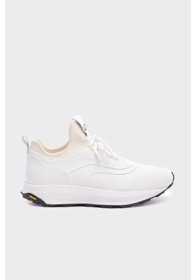 Derinet Hakiki Deri Erkek Sneakers Beyaz Beyaz
