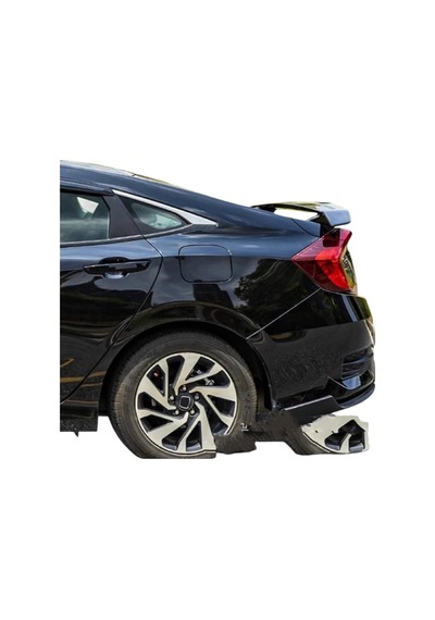 Honda Civic Fc5 2016-2021 Uyumlu Ayaklı Bagaj Üstü Spoiler Pianoblack İthal Abs Plastik
