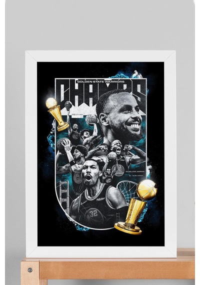 Stephen Curry Çerçeveli Tablo - Golden State Warriors Nba Posteri Tablo