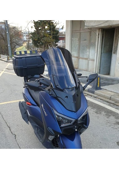 Motocam Musatti Glamaro Max 125 Ön Cam 2023-2026 Model 50cm Siyah Renkli 4mm Uzun