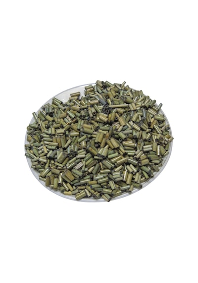 6 Mm Bambu Kesme Pastel Yeşil Renk Ahşap Boncuk 50 Gr