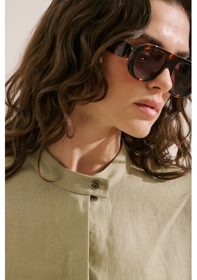 Manuka Keten Bomber Tarz Gömlek Taş Ss26gml00021-0225