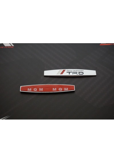 Toyota Uyumlu Trd Logo Yan Çamurluk 3M 3D Krom Metal Logo Amblem N11.555