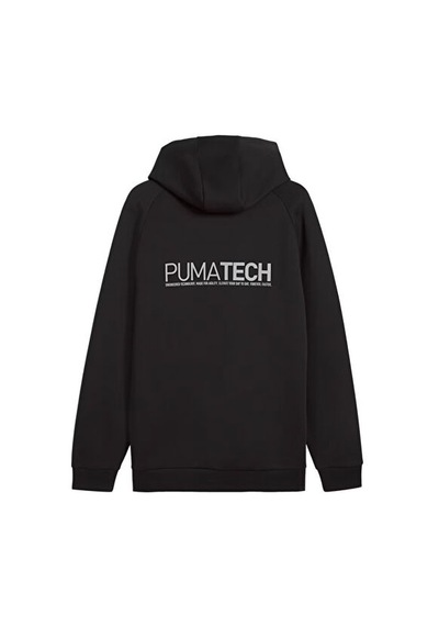 Puma Pumatech Relaxed Hoodie Erkek Günlük Sweatshirts 62968101 Siyah Siyah