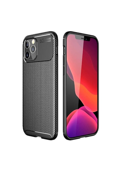 Rba Aksesuar Apple Uyumlu iPhone 12 Pro Max Kılıf Rba Negro Silikon Kapak - Siyah Siyah