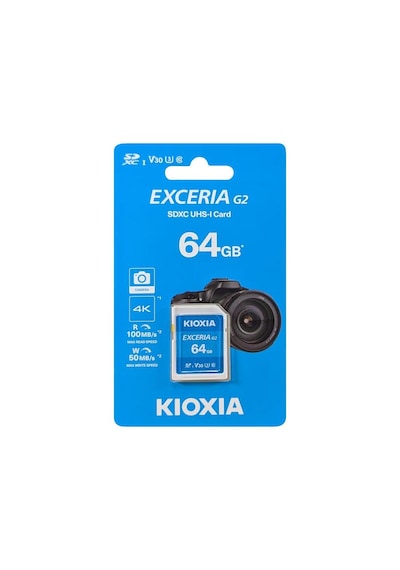 Kioxia 64gb Exceria Sdxc Uhs-1 V30 4k 100/50 Hafıza Kartı