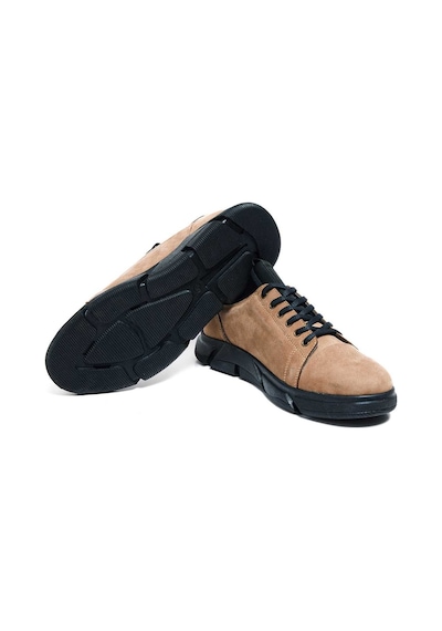 Bestello Bağcıklı Kauçuk Casual 020-1400 Erkek Ayakkabı Kum Nubuk