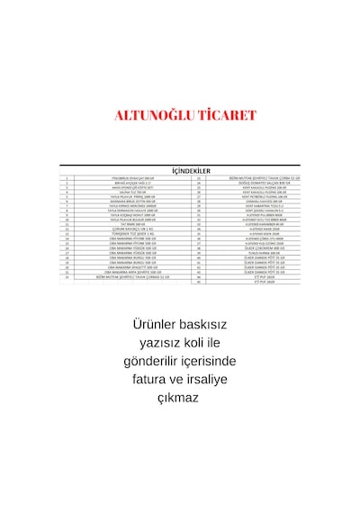 Ramazan Erzak Paketi Kumanya Yardım Gıda Kolisi Mega 45 Parça Ürün