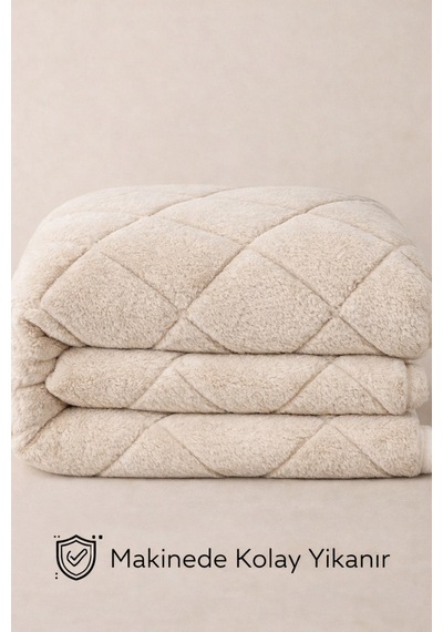 Welsoft Lüx Yorgan Tek Kişilik 155 X 215 Cm Bej