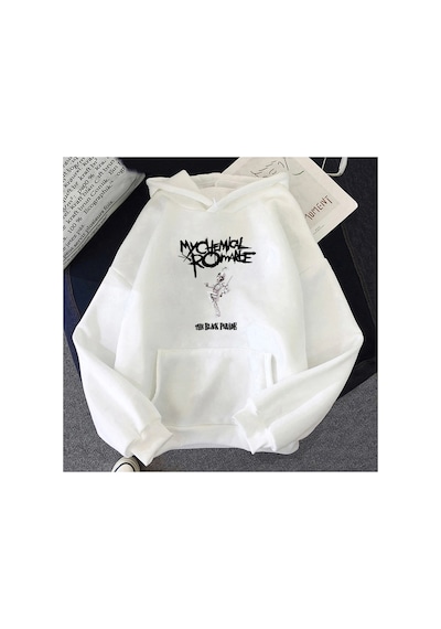 Tarzsokak Beyaz Unisex Benim Kimyasal Romance Punk Band Lar Siyah Parade Hoodie