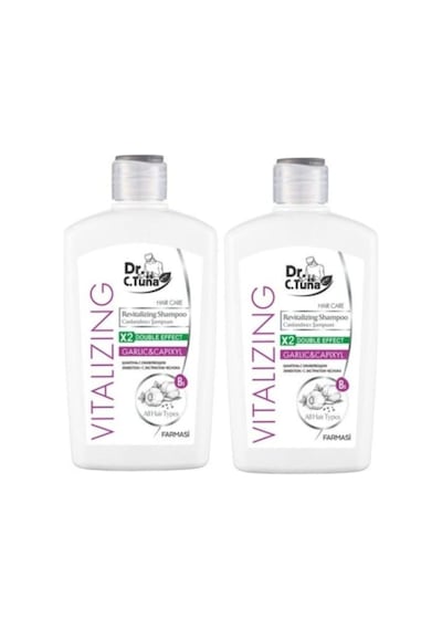 2 Adet Dr.c.tuna Vıtalızıng Sarımsaklı Şampuan 500 Ml Yağlı