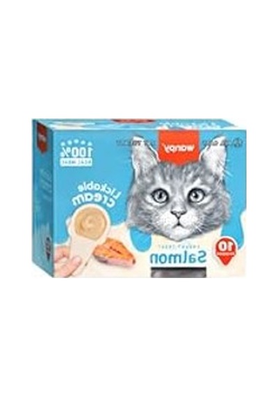Kaşıklı Kedi Ödül Kreması Somon Aromalı 10x16 G