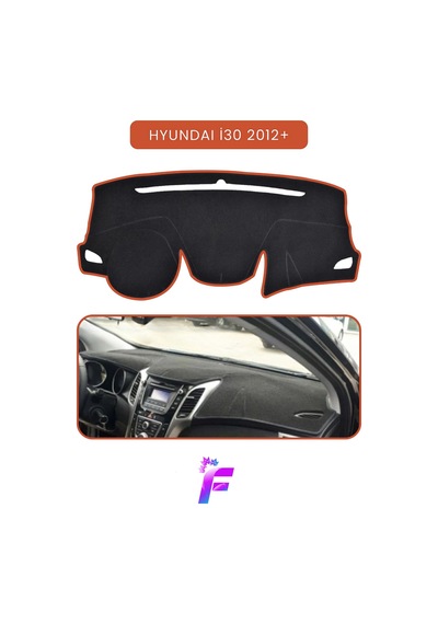 Hyundaı İ30 2012-2016 Uyumlu Ön Göğüs Koruma Hızlı Ve Kolay Montaj Oto Aksesuar Kaymaz Tc70 Torpido Halısı