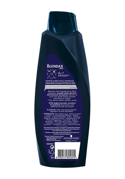 Men Kepeğe Karşı Etkili Doğal Kil Özlü Şampuan 500 Ml 8690572805695 2 Adet