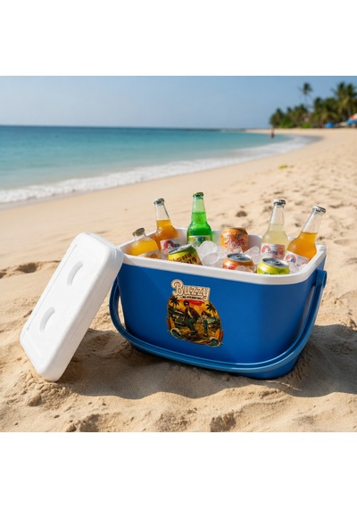 20 Lt Buzzy Retro Buzluk Termos 1179 Cooler Box -393 Mavi