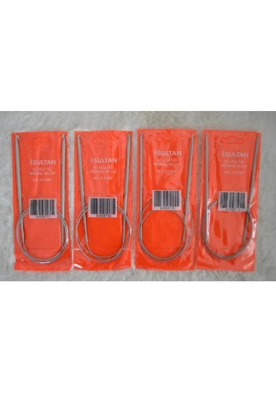 İki Ucu Tığ Misinalı 80 Cm 2,5 No 3 No 3,5 No 4 No 1 Er Adet