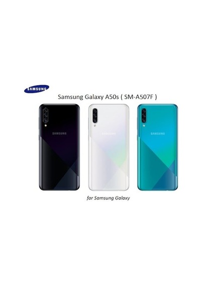 Samsung Uyumlu Galaxy A50s Sm-a507f Arka Pil Batarya Kapağı Mavi