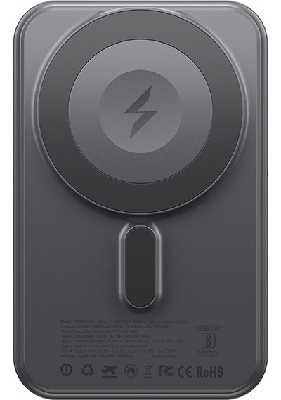 Amazingthing Thunder Go Akıllı Saat Şarj Özellikli Pd 22.5w Wireless Powerbank 15w 10000mah Siyah