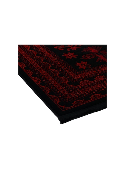 Yağcıbedir Afgan Türkmen Otantik Desenli Dokuma Bordo Oturma Odası Salon Mutfak Halısı 3671h Zs47 Bordo