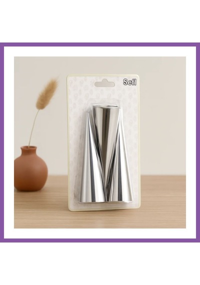 Bezos Metal Pasta Dekorasyon Kalıbı 3'lü Çap 3.4 Cm X 12 Cm Bzoshb Diğer