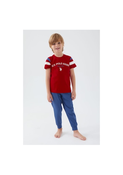 U.S. Polo Assn. U.s. Polo Assn. Intense Krem Erkek Çocuk Kısa Kol Pijama Takım