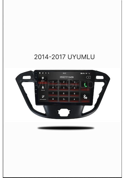 Snp Serisi Ford Transit Custom Uyumlu 9" Multimedya Android Teyp 2012-2017 4-64 Gb + Kamera 9"